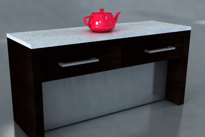 Custom wood furniture assembly